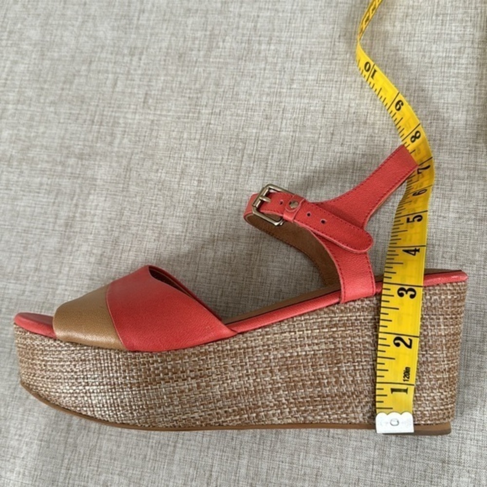Corso Como leather platform‎ wedge ankle trap summer beachy size 10 - Picture 16 of 16